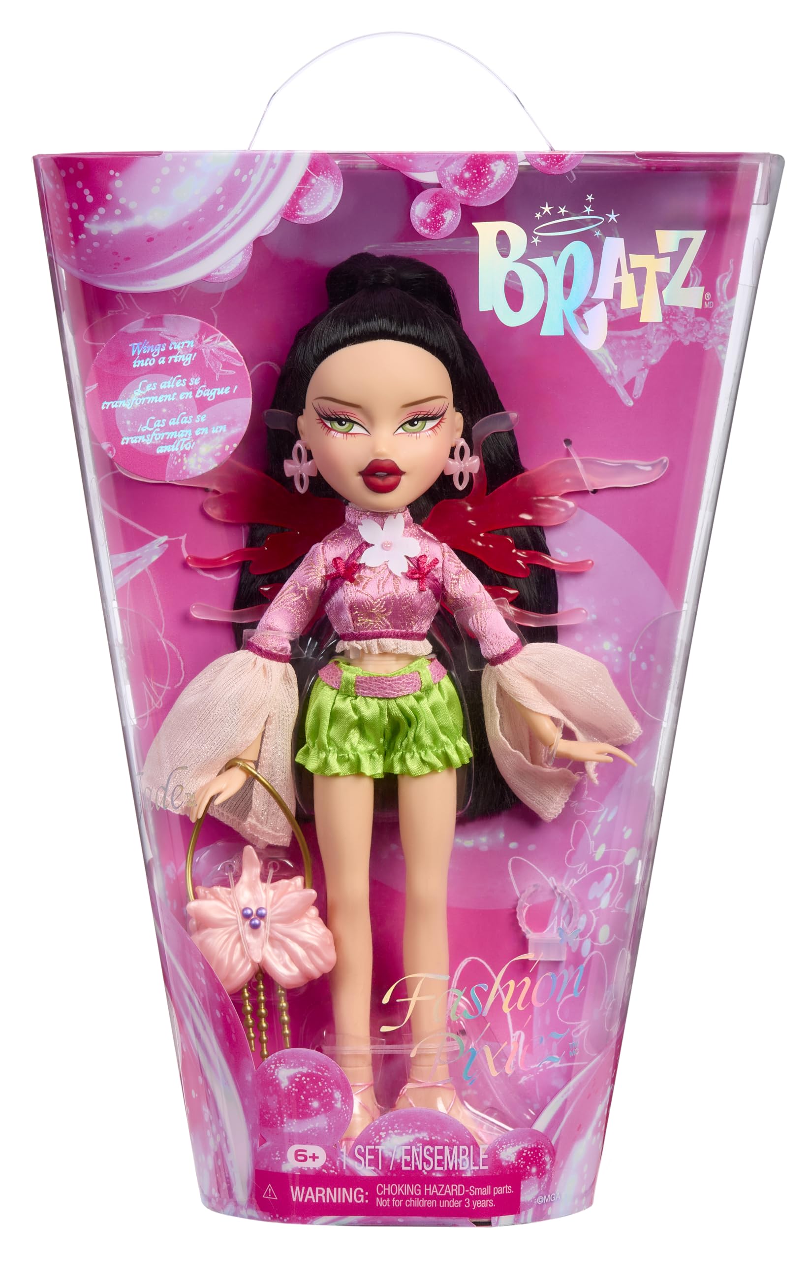 Bratz Fashion Pixiez Jade Collectible Fantasy Doll with Real Fashion - Main Image