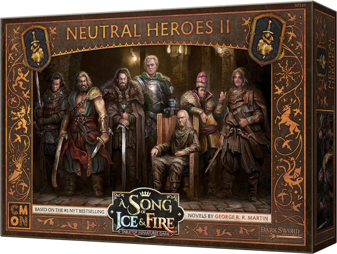 CoolMiniOrNot Inc | Neutral Heroes II Expansion: A Song Of Ice and Fire | Miniatures Game