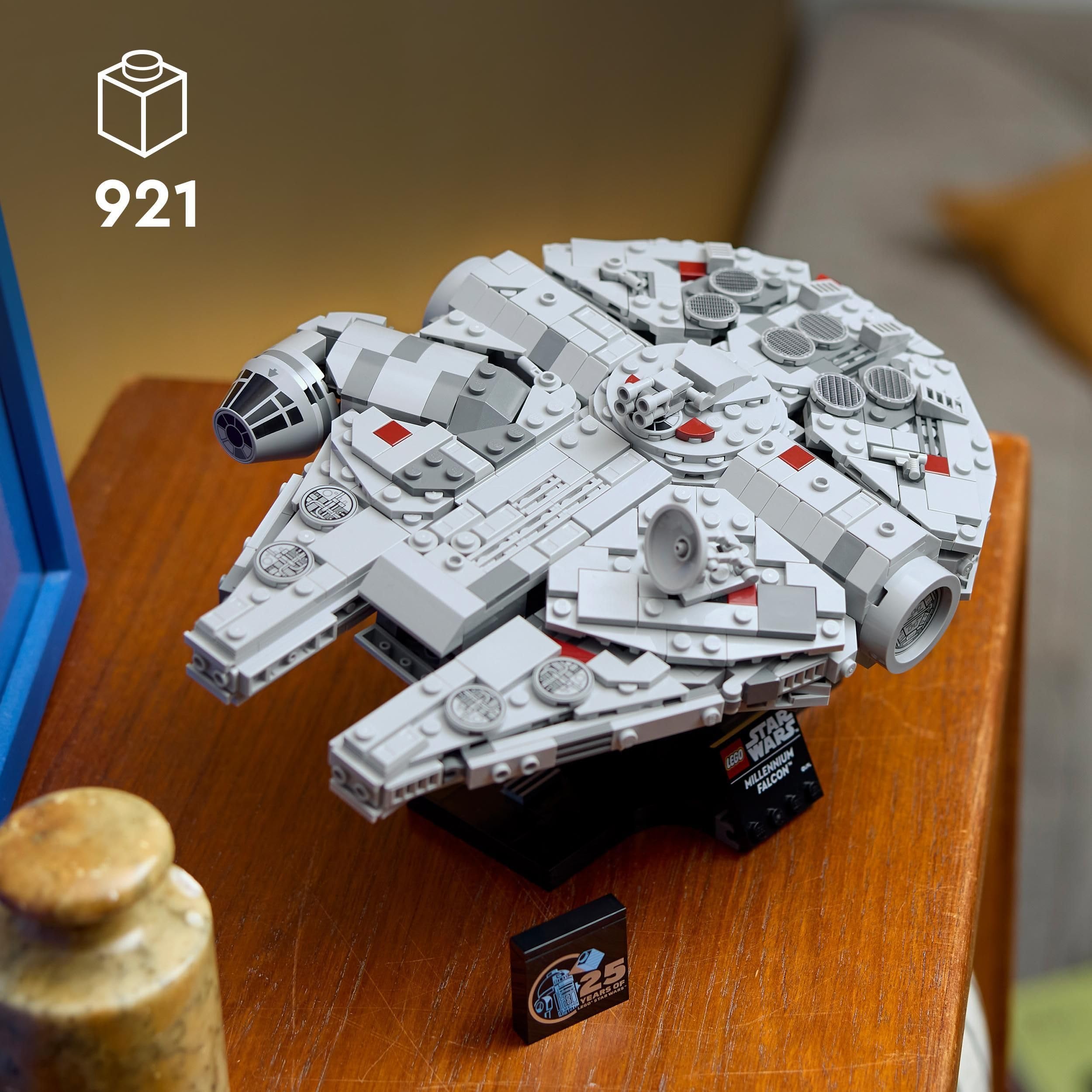 LEGO 75375 Millennium Falcon Modellbauset – Star Wars-Sammelfahrzeug für Erwachsene