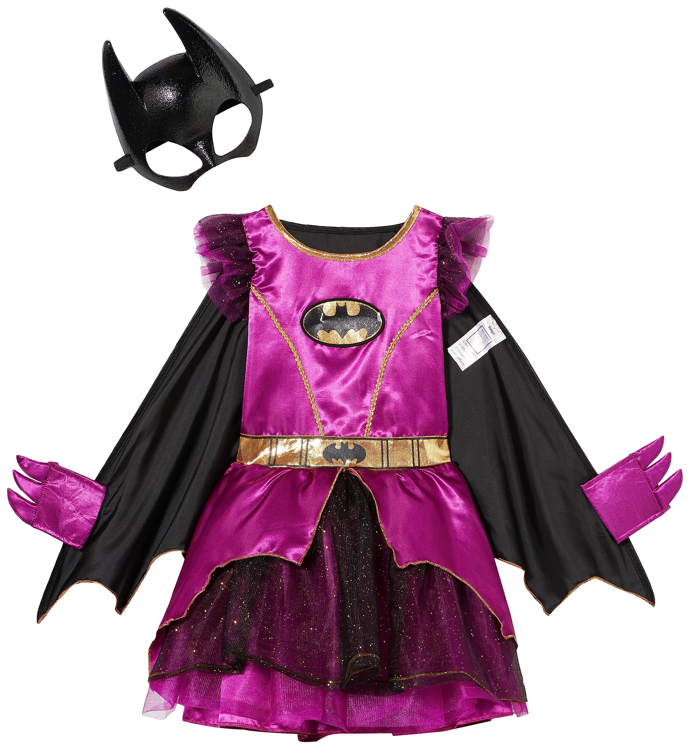 Batgirl Costume - Officially Licensed Warner Bros Purple Fancy Dress for Kids