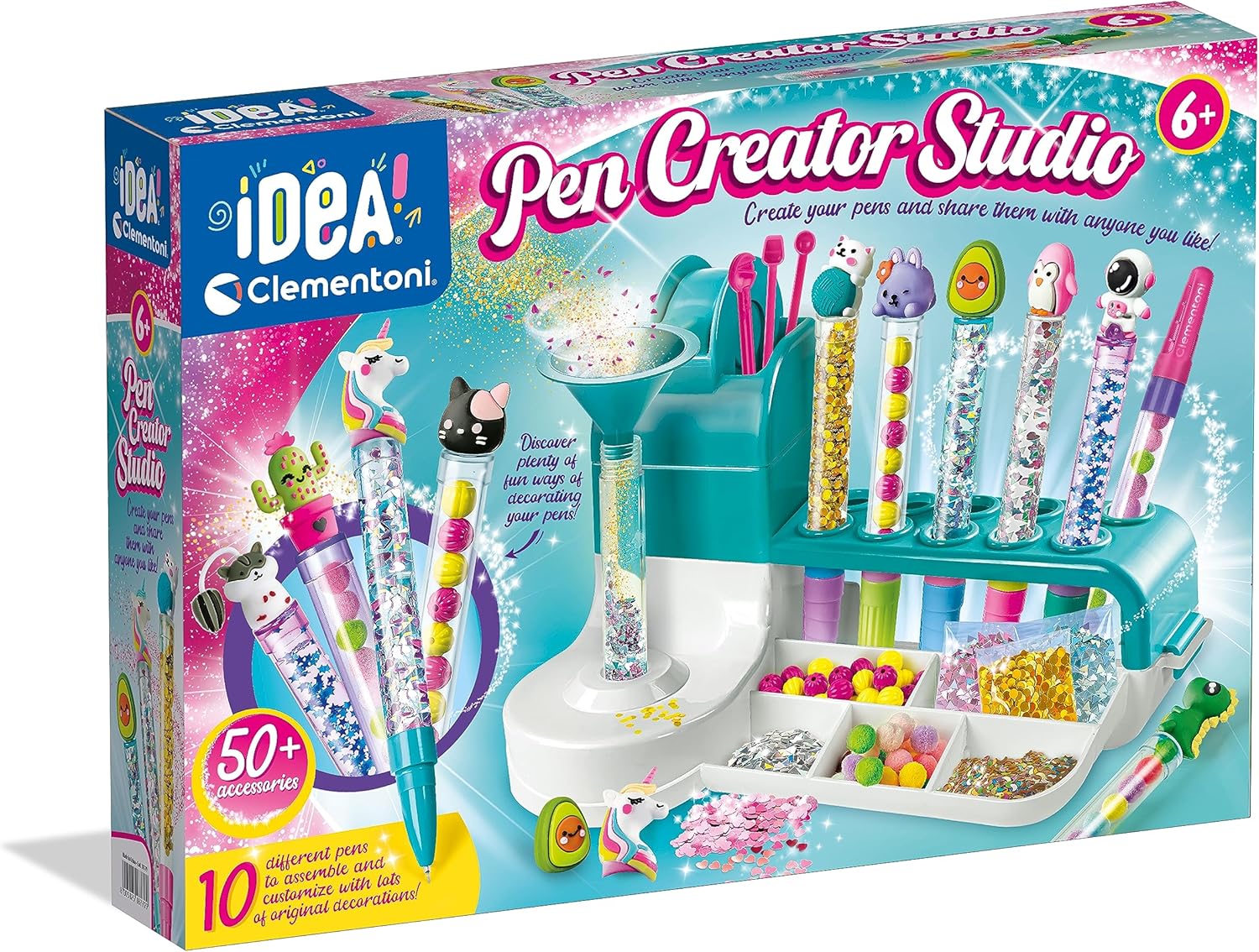 Clementoni Idea Pen Creator Studio – Kunst- und Bastelset für Kinder ab 6 Jahren