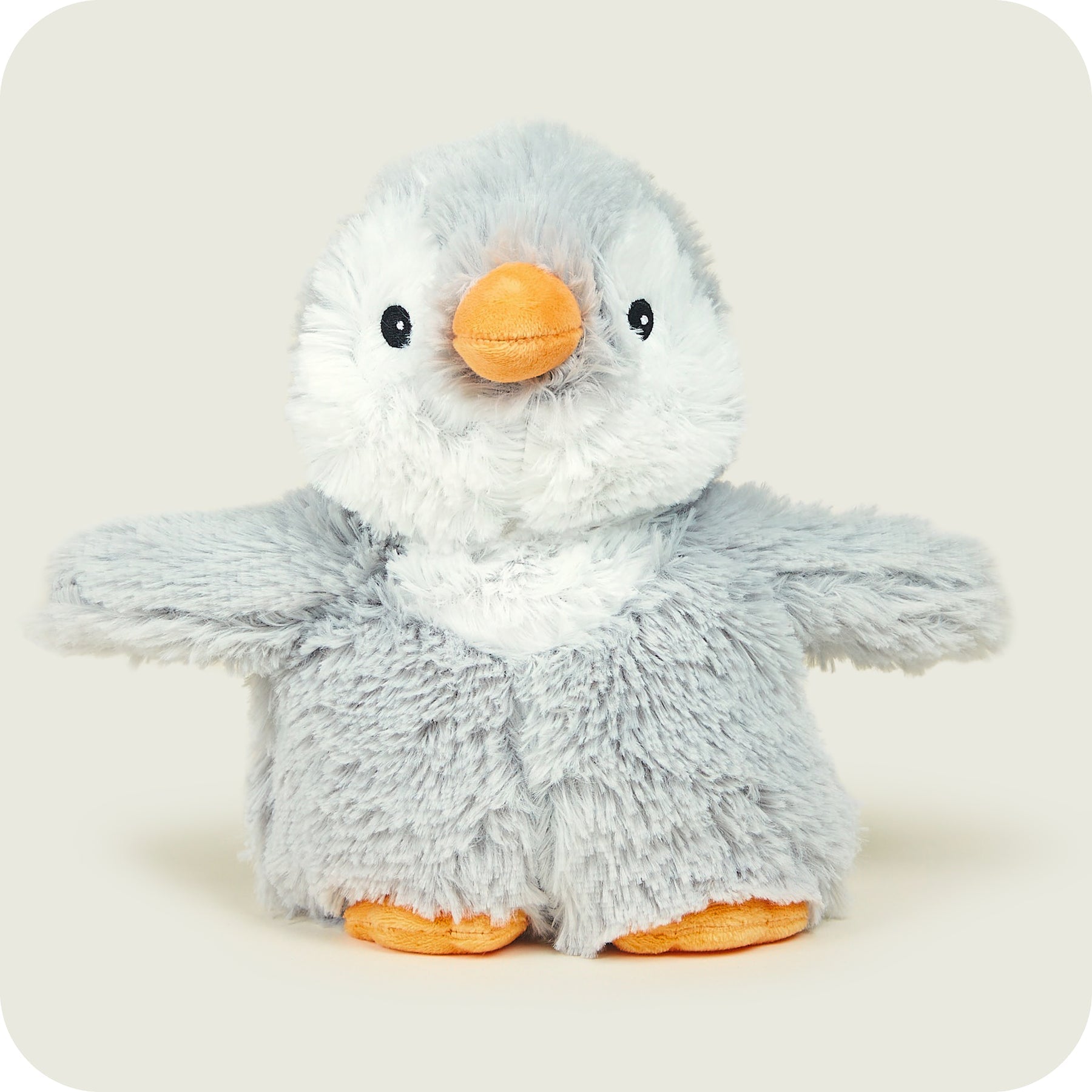 Warmies - 13" Grey Penguin Microwaveable Plush Toy with French Lavender Scent