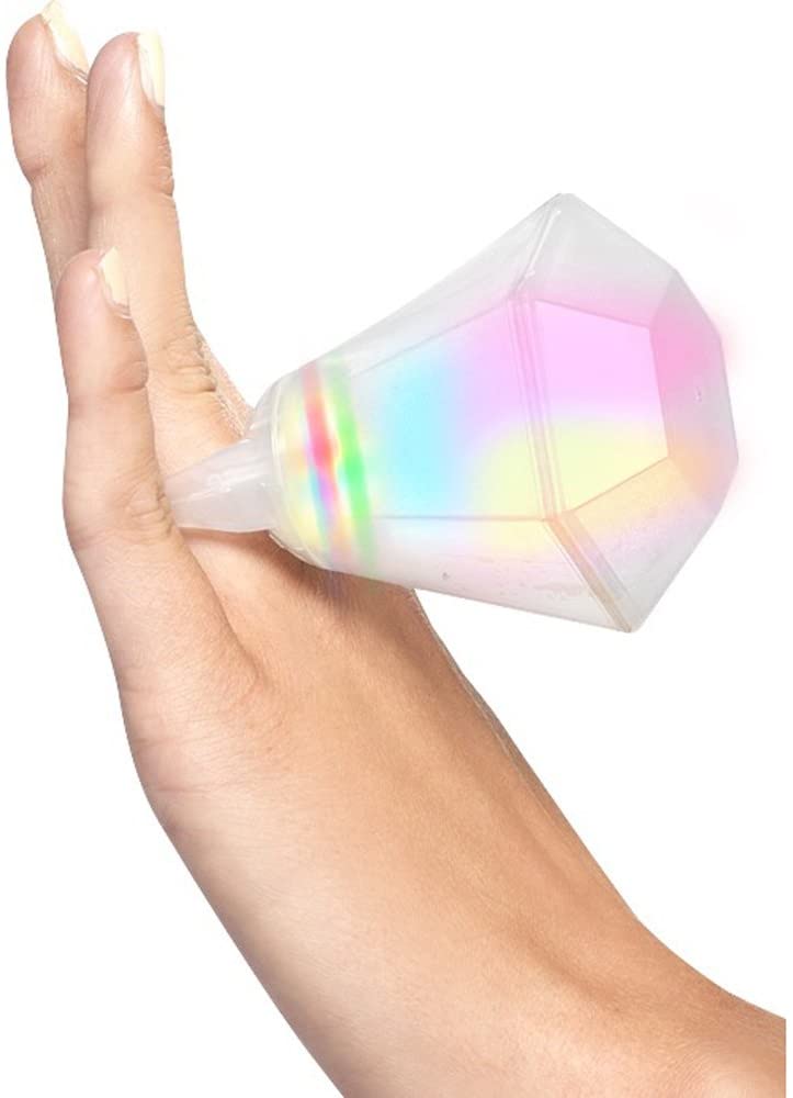Smiffys Hen Night Shot Glass Ring - Flashing Multi-Colour Accessory, One Size