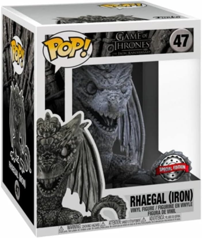 Game of Thrones 47 Rhaegal Iron Super Sized 6 Inch Special Edition Funko 57935 Pop! Vinyl