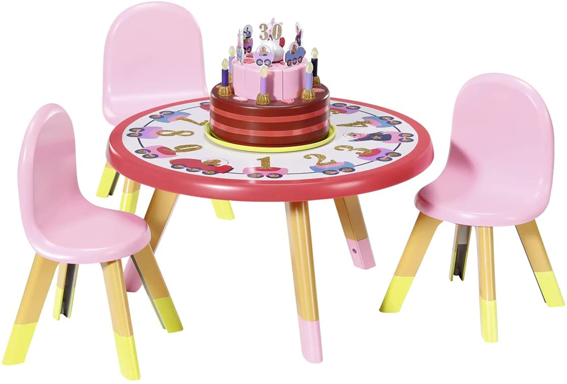 BABY Born Happy Birthday Party Table Playset - Interactive Musical Cake & Doll Accessories (6 Months+)