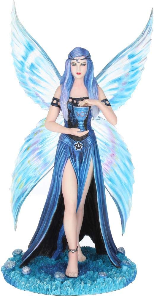 Nemesis Now Anne Stokes Enchantment Fairy Figurine, Blue, 26cm Blue