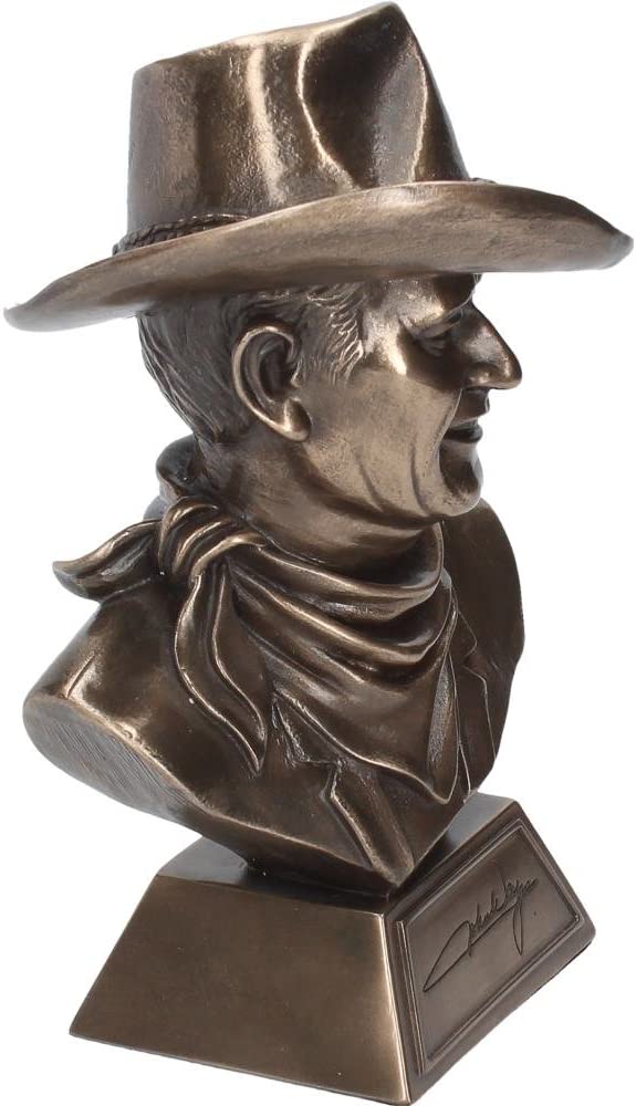 Nemesis Now John Wayne Bust Figurine 18cm Bronze, Resin