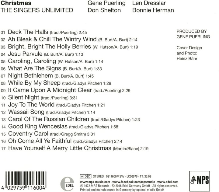 Singers Unlimited - Christmas [Audio CD]