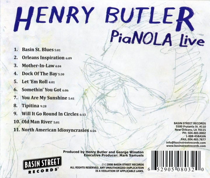 Henry Butler - PiaNOLA Live [Audio CD]