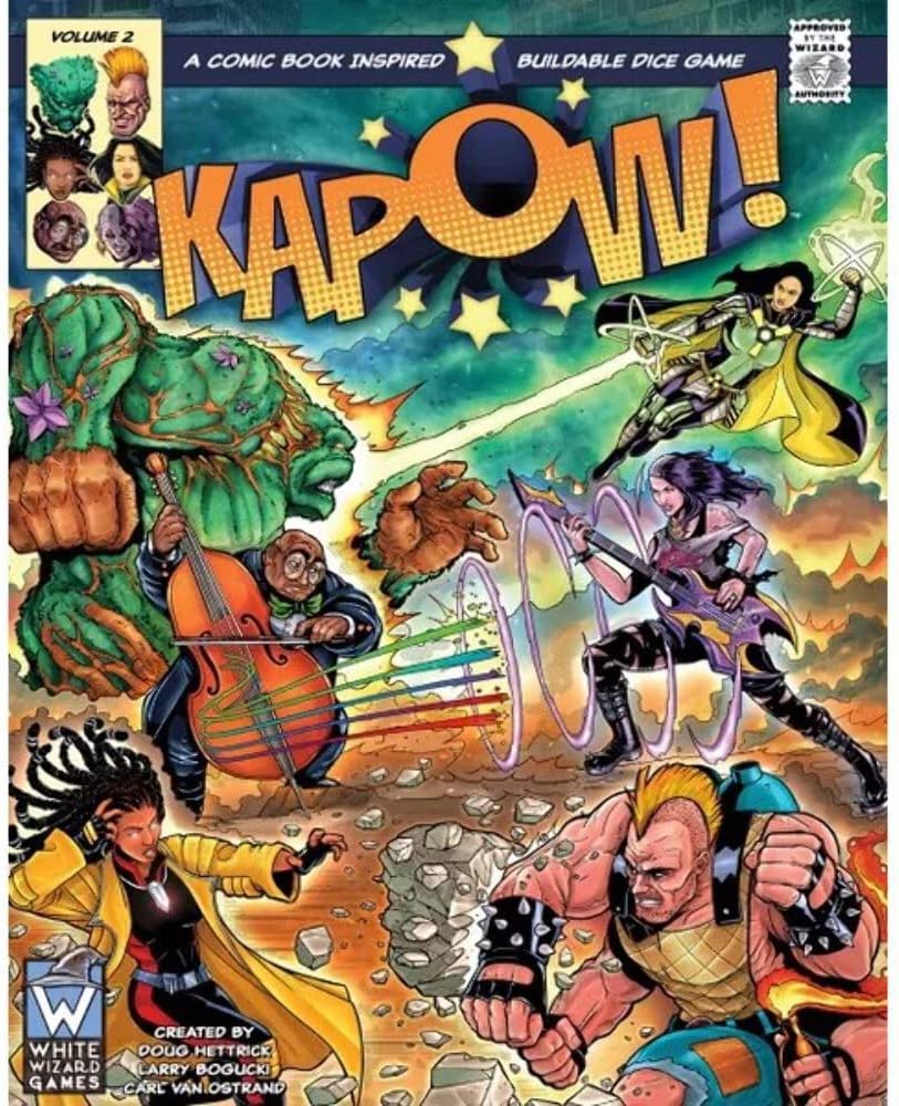 Wise Wizard Games | KAPOW! Volume 2 |Dice Board Game | Ages 12+ | 1-2 Players |