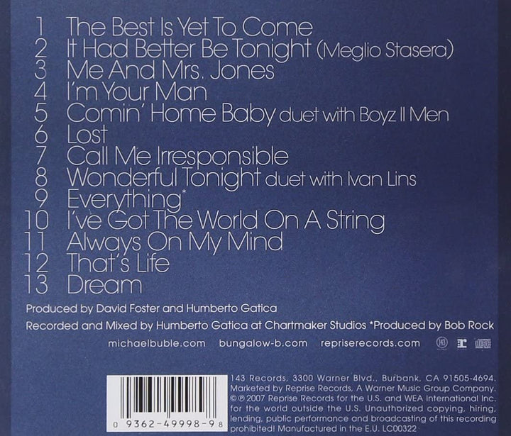 Michael Bublé - Call Me Irresponsible [Audio CD]