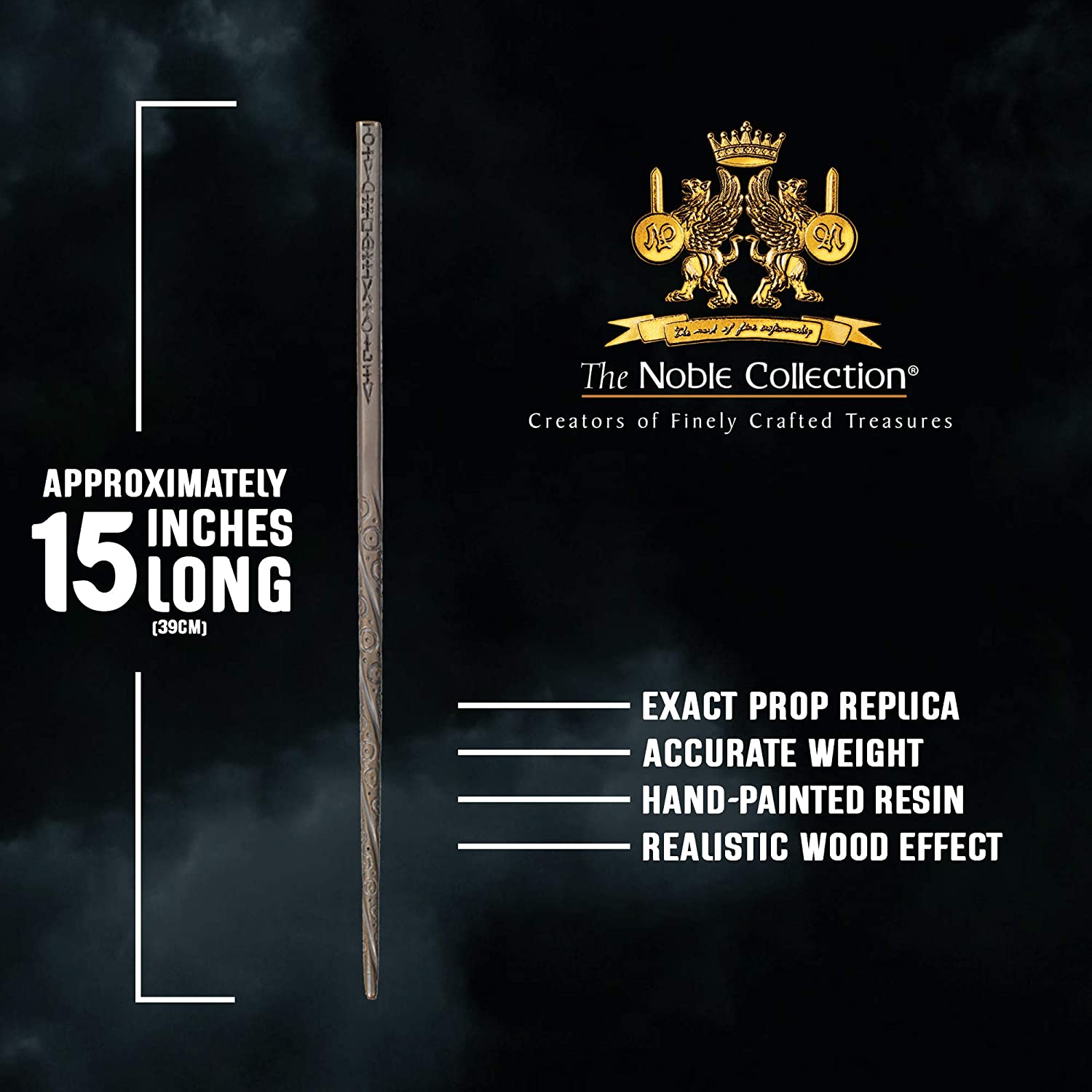 Noble Collection Sirius Black Standard Window Box Wand - 15in (39cm) Wizarding World Replica