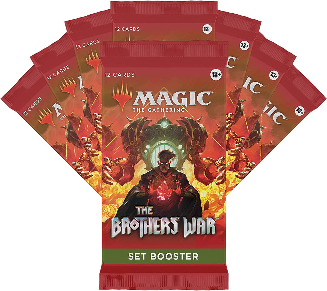 Magic The Gathering The Brothers’ War Gift Bundle, 8 Set Boosters + 1 Collector
