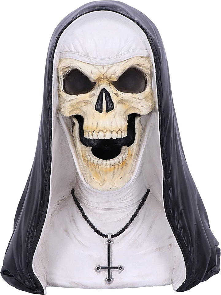 Nemesis Now James Ryman Sister Mortis 29cm Skeleton Nun Horror Bust Figurine, Bl