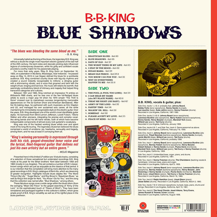 B.B. King - Blue Shadows - Underated Kent singles 1958 -1962 [VINYL]