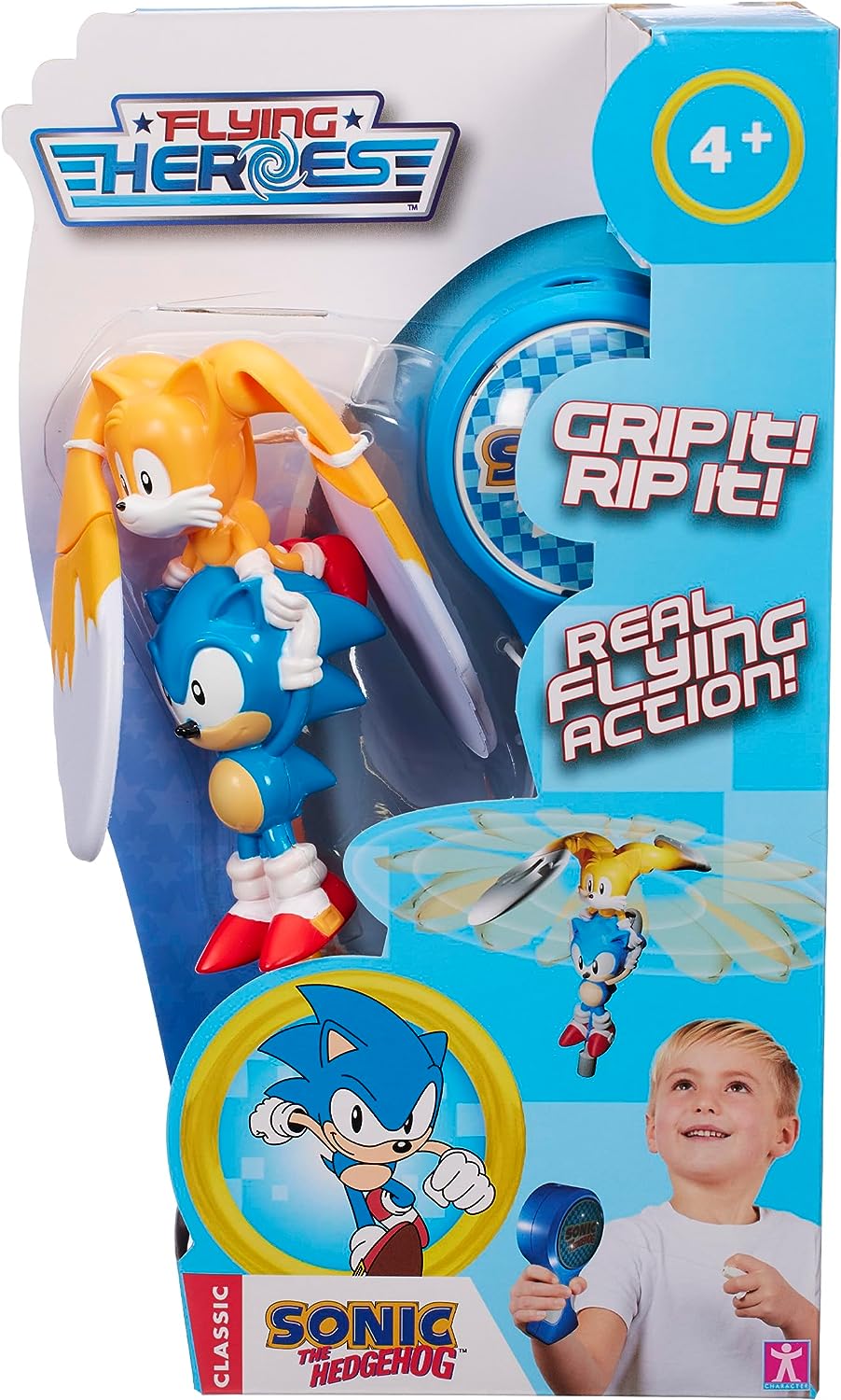 Flying Heroes Sonic and Tails - Action Figure Playset for Kids 4+