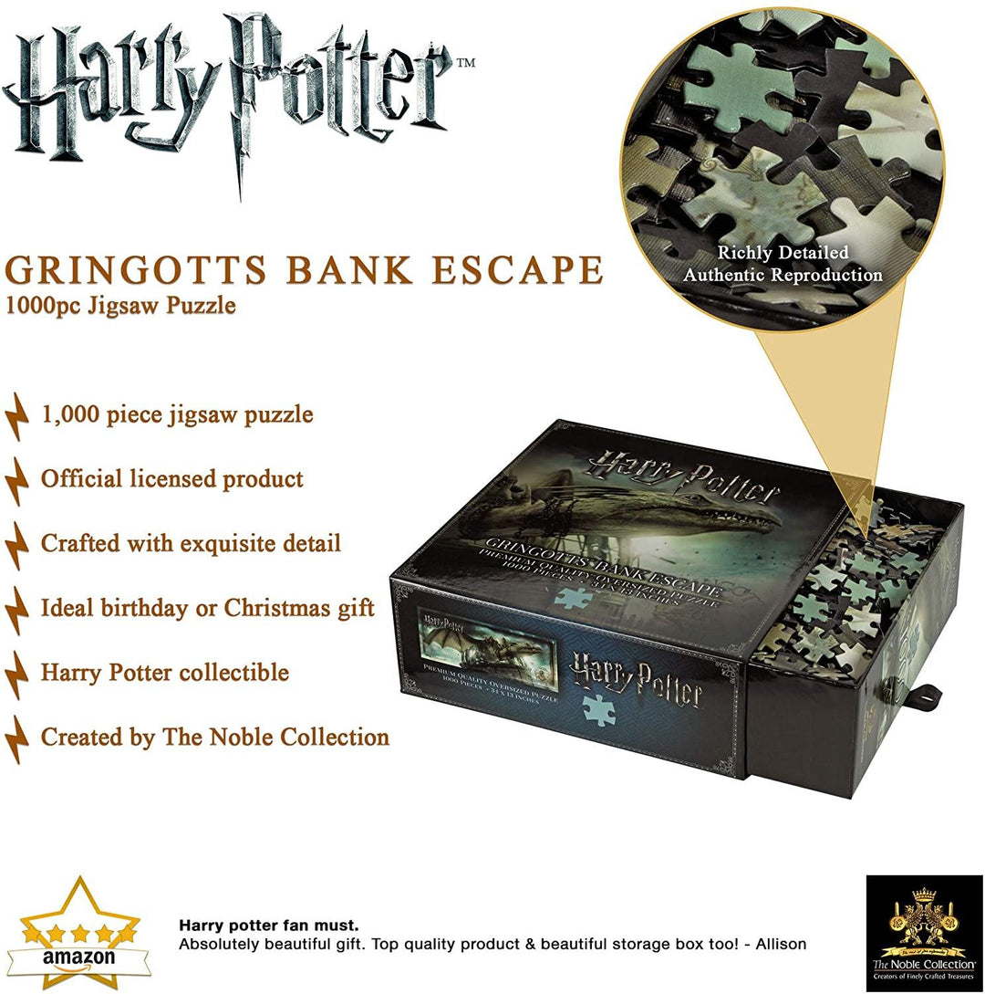 The Noble Collection Gringotts Bank Escape 1,000pc Jigsaw Puzzle Oversized Premium Quality - Yachew
