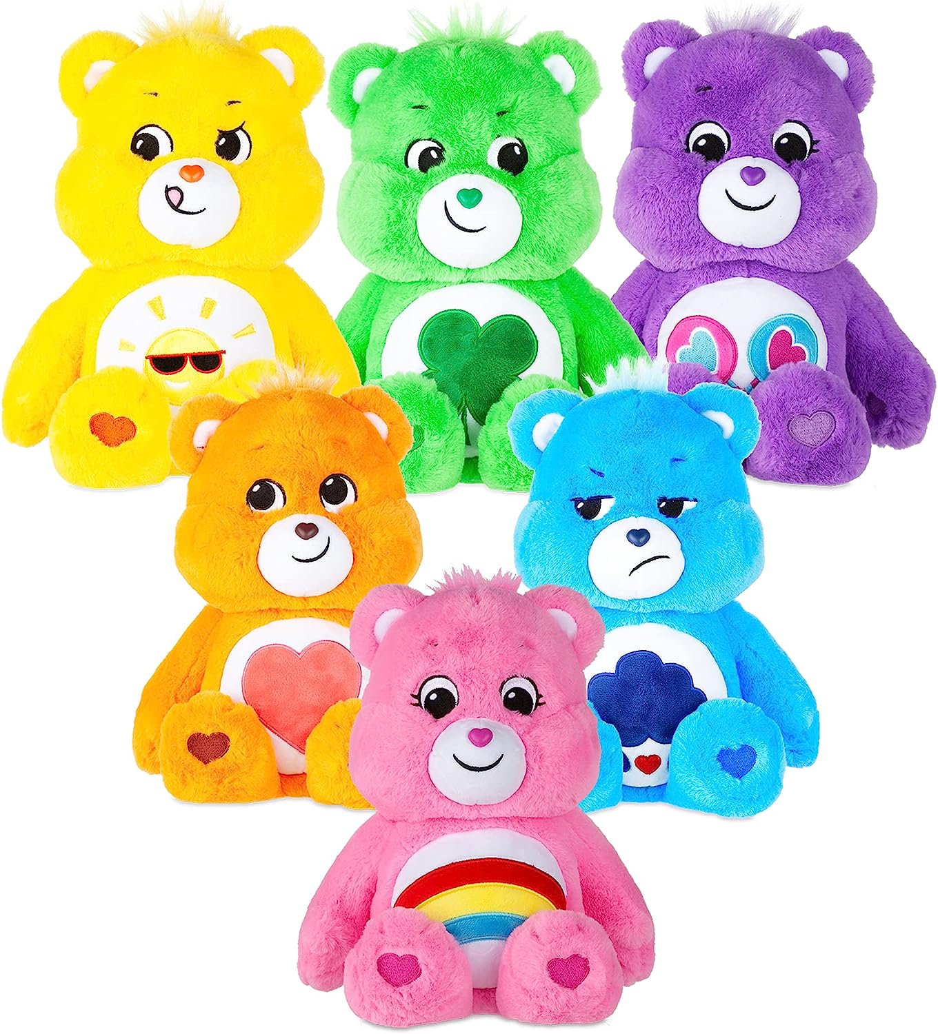 Care Bears Share Bear - 14 Inch Purple Plush Toy for Kids