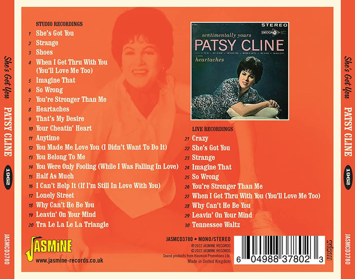 Patsy Cline - She's Got You - 1962 [Audio CD]