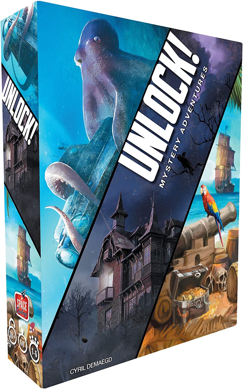 Asmodee Unlock 2 Mystery Adventures Kartenspiel, Englisch