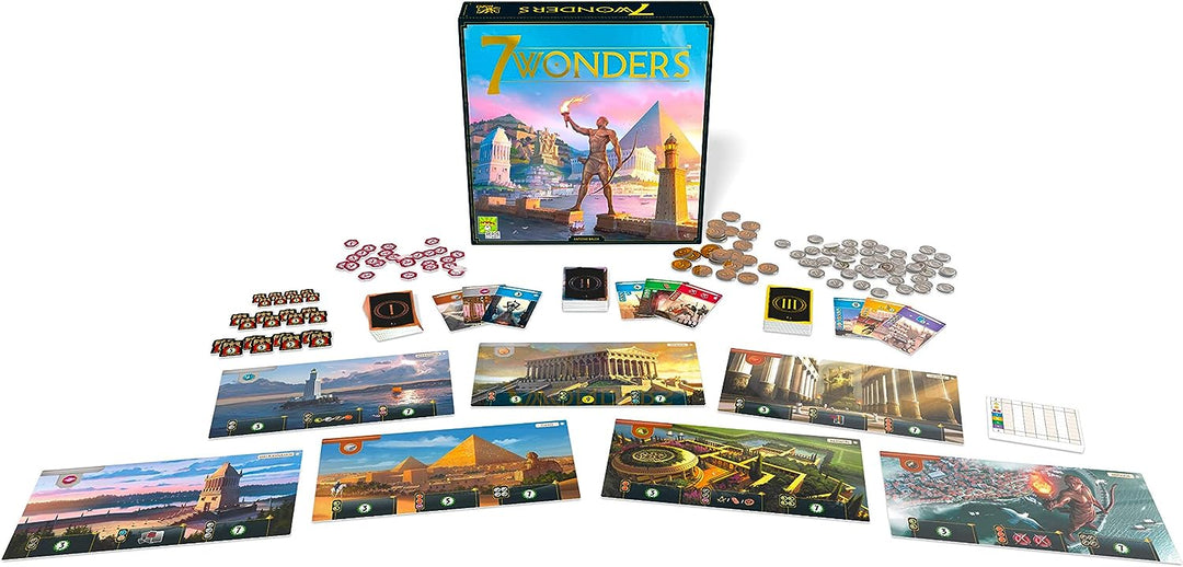 Repos Production UNBOX Now | 7 Wonders 2nd Edition | Board Game | Ages 10+ | 3 t
