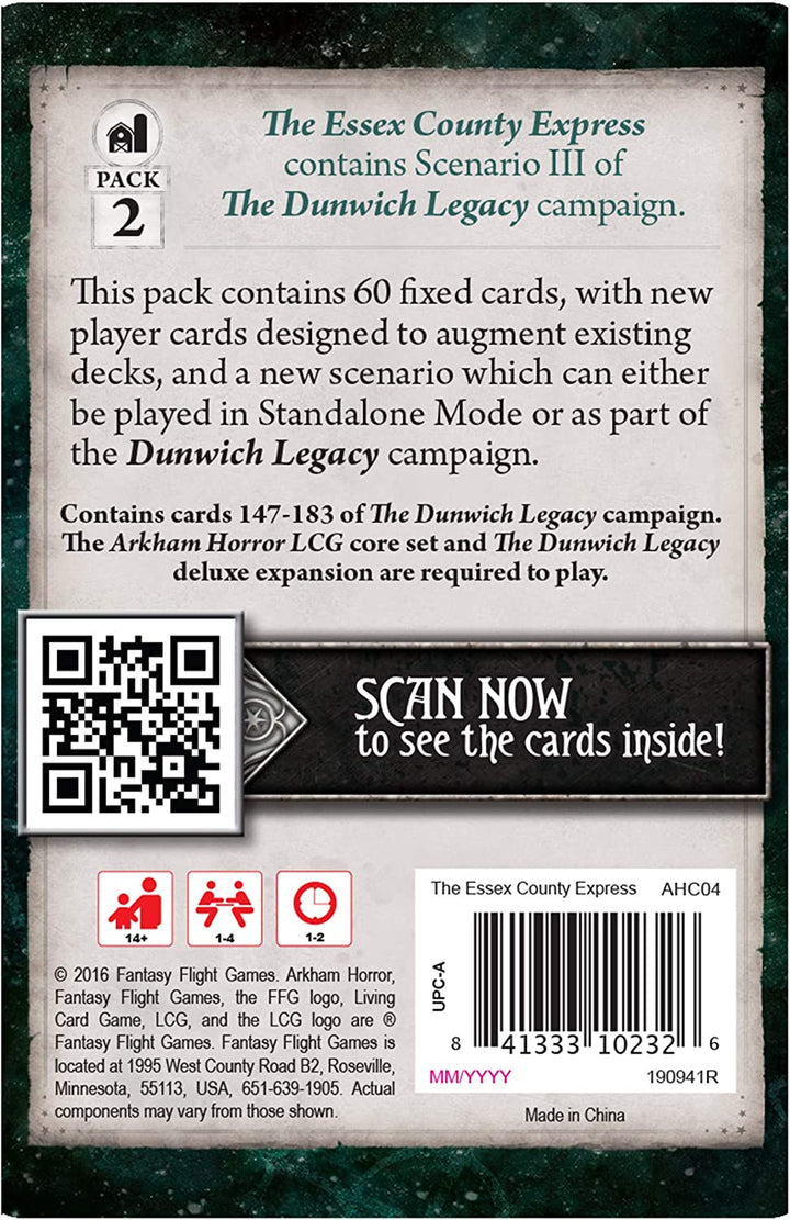 Arkham Horror LCG: The Essex Count Express Mythos Pack