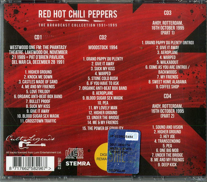Red Hot Chili Peppers - Broadcast Collection 1991-1995) (Box 4 CD) [Audio CD]