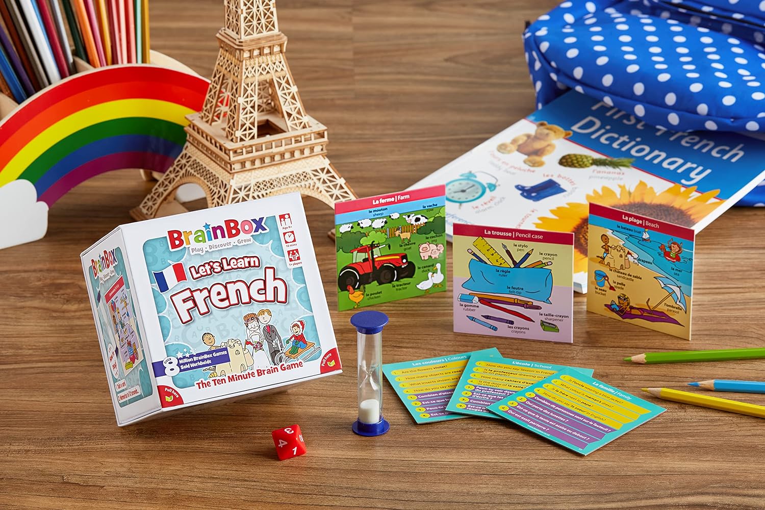 BrainBox Lasst uns Französisch lernen (2022) Kartenspiel