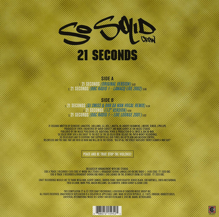So Solid Crew - 21 Seconds EP [VINYL]