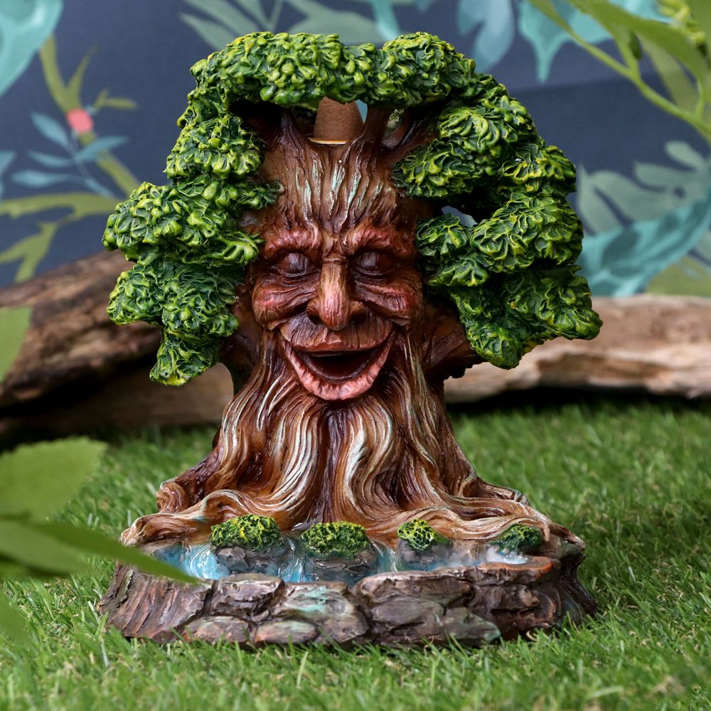 Nemesis Now Elder Ember Tree Spirit Green Man Backflow Incense Burner