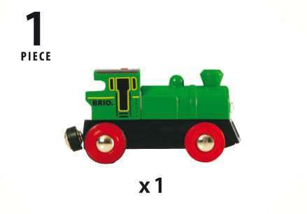 BRIO World Battery Powered Train Engine - Lights, Forward & Reverse, Magnetic Coupling for Ages 3+ 2