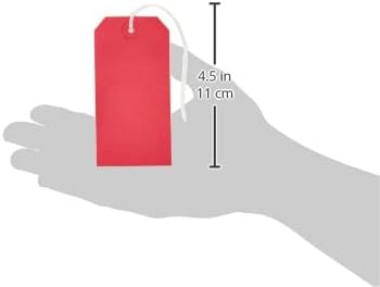 Q-Connect KF01627 Strung Tag 120x60mm - Red (Pack of 1000)