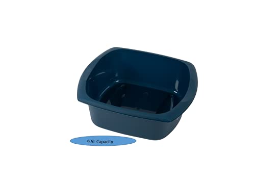 Addis Large Rectangular Washing Up Bowl - 9.5 Litre Ink Blue