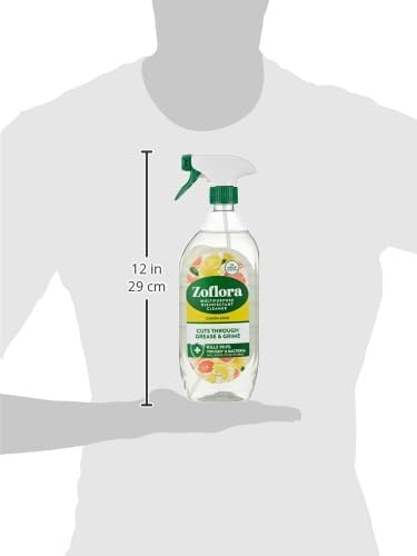 Zoflora Lemon Zing Multipurpose Disinfectant Spray, 800ml Antibacterial Multi-Surface Cleaner