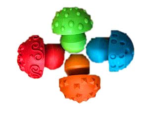 Craftplay Dough Hemispherical Stampers - Pack of 4 Patterns for Toddlers & Kids 2
