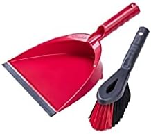 Vileda - 2-in-1 Kehrschaufel- &amp; Besenset mit ergonomischem Design und Gummilippe