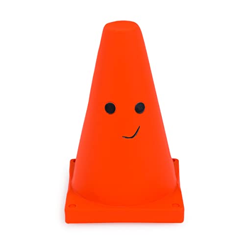 Petface Teri The Traffic Cone Latex Dog Chew Toy | Built-in Squeaker | Natural Rubber