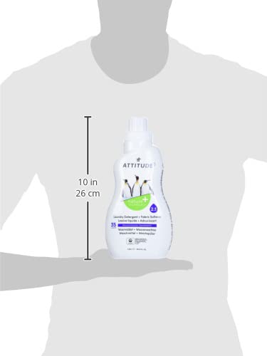 ATTITUDE 2-in-1 Laundry Detergent & Fabric Softener - Plant- & Mineral-Based, Mountain Fresh 2
