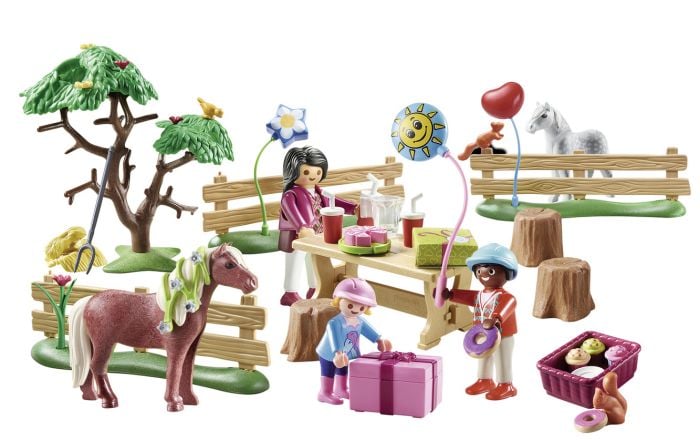 Playmobil - Country Pony Farm Birthday Party Playset (70997)