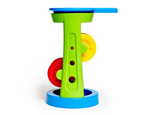 Hape E4046 Double Sand and Water Wheel - Educational Beach & Bath Toy for Toddlers 3