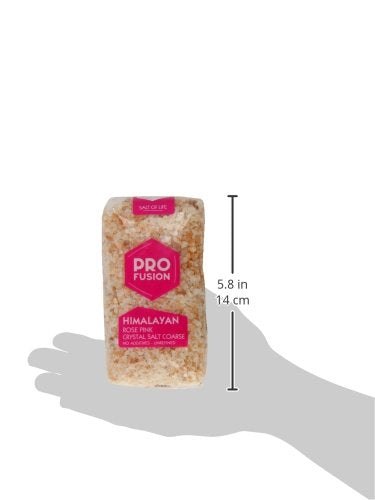 Profusion Organic Himalayan Rose Pink Crystal Salt Coarse, 500g