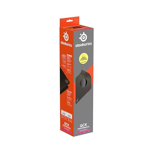 SteelSeries QcK L Performance Speed Gaming Mousepad - 49x42 cm, Extra-Dense 3.5mm Base, Black