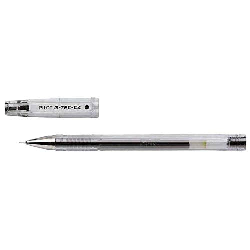 PILOT G-Tec C4 Gel Rollerball Pen - Ultra Fine 0.4mm Tip | Black Ink | 3 Pack 2