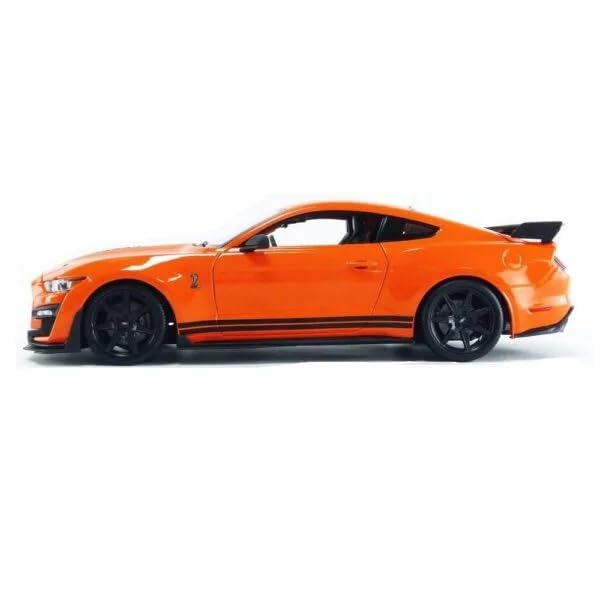 Maisto 1:24 2020 Ford Mustang Shelby GT500 Diecast Model Car | Metal | Orange | Model 31532OR 3