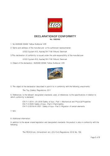 LEGO City Yellow Bulldozer Toy - 682-Piece Building Set for Ages 8+ 11