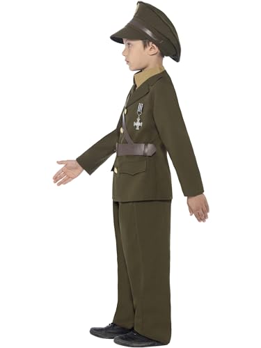 Smiffys Boys Army Officer Costume - World War II Dress Up for Ages 7-12 2
