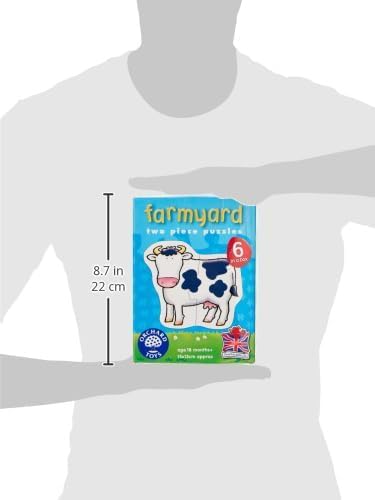 Orchard Toys Farmyard Jigsaw Puzzle - 6 Chunky 2-Piece Puzzles for Toddlers 18 Months+ 5