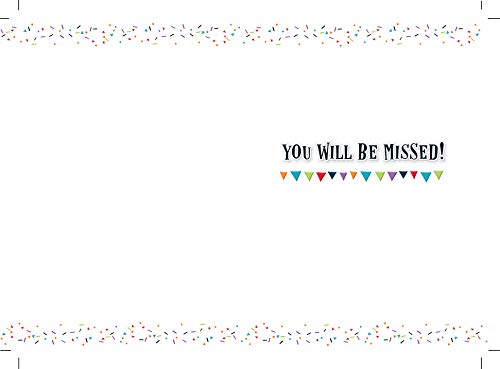 Piccadilly Greetings Goodbye & Goodluck Card - Glitz Design | 7 x 5 Inches | Multicolor