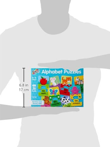 Galt Alphabet Jigsaw Puzzle for Kids Ages 3+ | 26 Two-Piece Puzzles for Letter Recognition 3