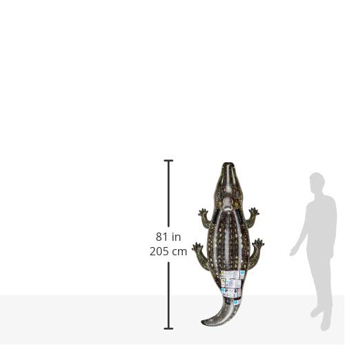 Intex Realistic Photo Printed Inflatable Gator Ride-On Pool Raft | 170 x 86cm | Ages 3+ 2